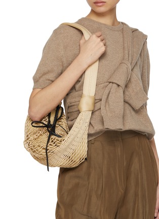 Figure View - Click To Enlarge - LEMAIRE - X FILT Fortune Croissant Net Bag