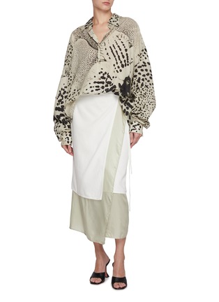 Figure View - Click To Enlarge - DRIES VAN NOTEN - Silene Layered Midi Skirt