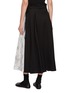 Back View - Click To Enlarge - BEAUTIFUL PEOPLE - Reversible Floral Print Wrap Cotton Midi Skirt