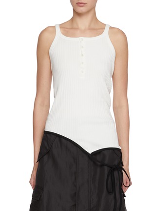 BEAUTIFUL PEOPLE | Remove Needle Ribbed Cotton Tank Top