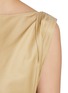  - RUOHAN - Nia Asymmetric Pleated Shoulder Cotton Silk Top