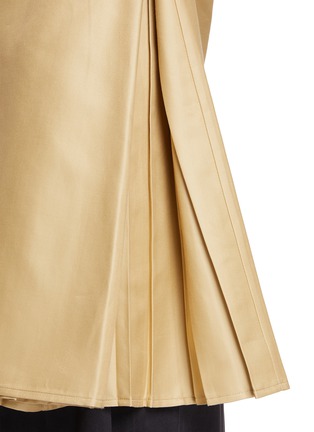  - RUOHAN - Nia Asymmetric Pleated Shoulder Cotton Silk Top