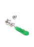 Detail View - Click To Enlarge - SAMUEL KUNG - Diamond garnet jade 18k white gold earrings